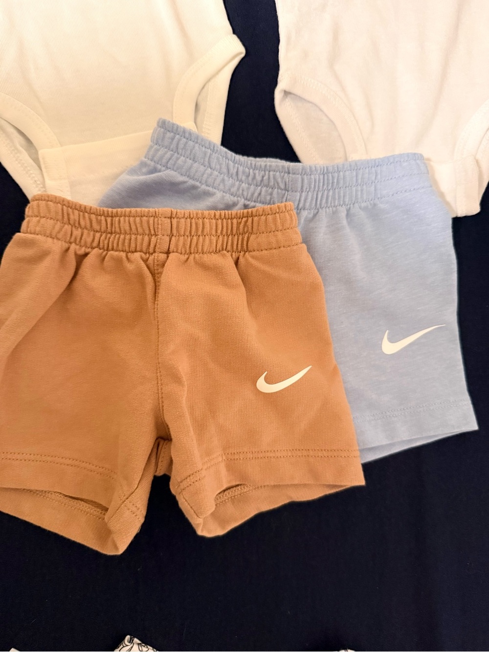 Nike Kids Short Set in Brown and Light Blue